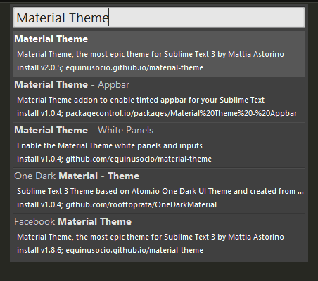 Material Theme